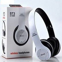 Наушники беспроводные ST Color MIX (Bluetooth+SD card+FM+with cable)