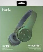 bluetooth headphone HAVIT HV-H2575BT, army-green, with mic