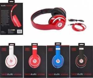 Наушники беспроводные ST Color Красный (Bluetooth+SD card+FM+with cable)