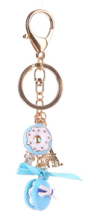 Печенье с эйфелевой башней голубое