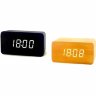 Настольные часы VST-863-6 декоративные с белой подсветкой в виде деревянного бруска(питание от сети)