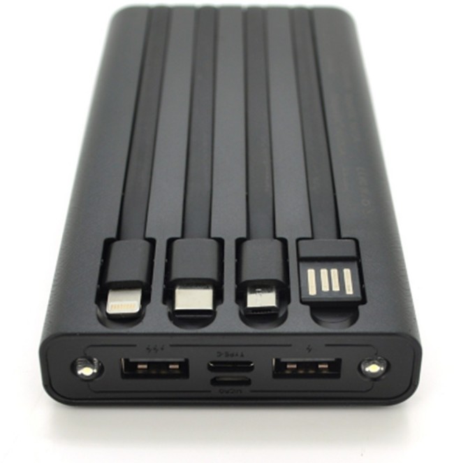 Power bank 10000 mAh Solar, YM-307TYM (5V/200mA), 2xUSB, 5V/1A/2,1A, USB <-> microUSB, ударо защищен