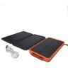 Power bank 12000 mAh Solar, (5V/200mA), 2xUSB, 5V/1A/2.1A, USB <-> microUSB, ударо защищеный Black
