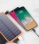 Power bank 12000 mAh Solar, (5V/200mA), 2xUSB, 5V/1A/2.1A, USB <-> microUSB, ударо защищеный Black