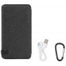 Power bank 12000 mAh Solar, (5V/200mA), 2xUSB, 5V/1A/2.1A, USB <-> microUSB, ударо защищеный Black