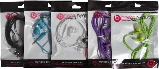 Навушники вакуумні MONSTER BEATS (у пакетиках) Фіолетовий