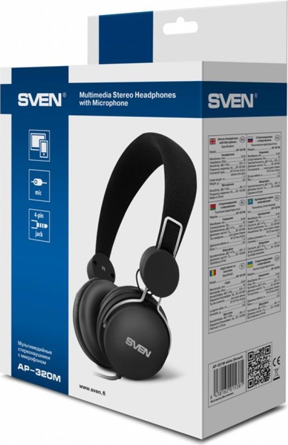 Sven AP-320 с микрофоном (кожаные)