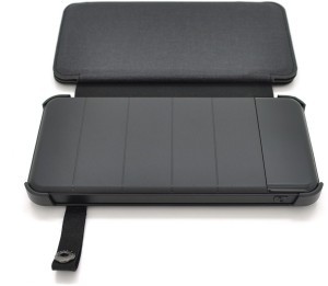 Power bank 12000 mAh Solar, (5V/200mA), 2xUSB, 5V/1A/2.1A, USB <-> microUSB, ударо защищеный Black-G