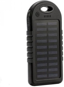 Power bank 5000 mAh Solar, (5V/200mA), 2xUSB, 5V/1A/1A, USB <-> microUSB, влаго/ударо защищеный прор