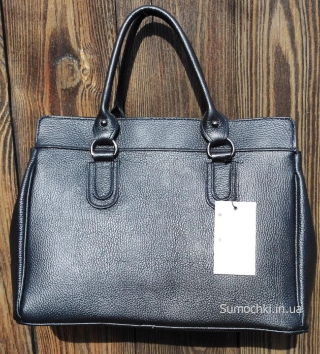 Сумка Virginia Conti большая флотар с навесным замочком (Черный)