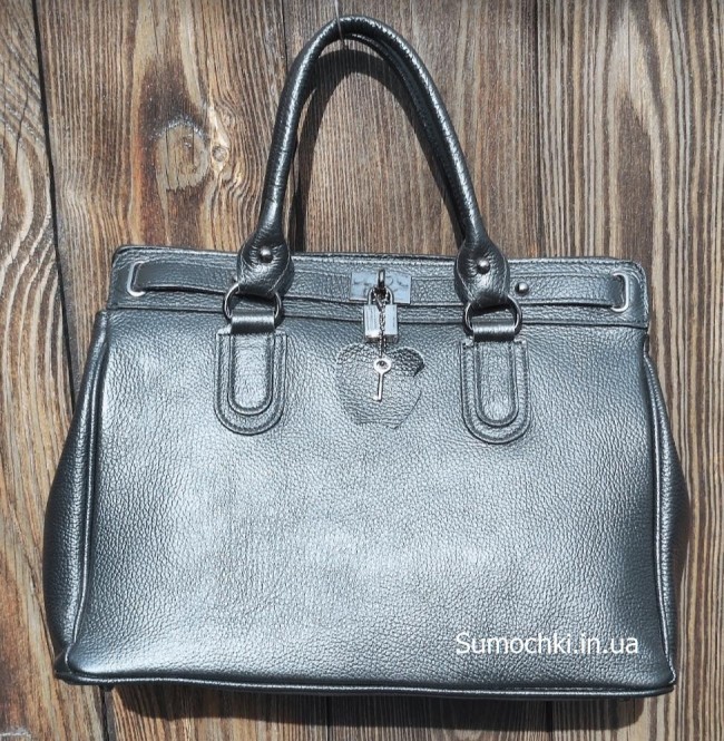 Сумка Virginia Conti большая флотар с навесным замочком (Черный)